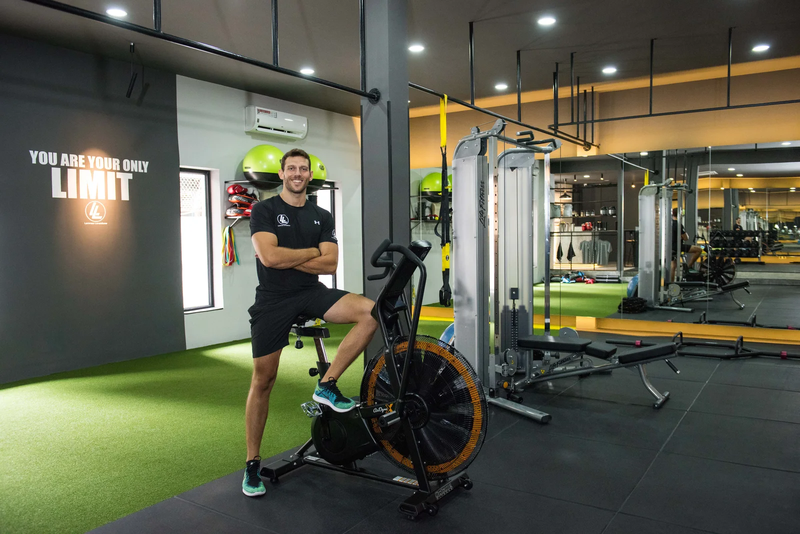 Lorenzo Lanzafame at the LLFitness studio